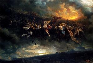 Wild Hunt of Odin by Nicolai Arbo
